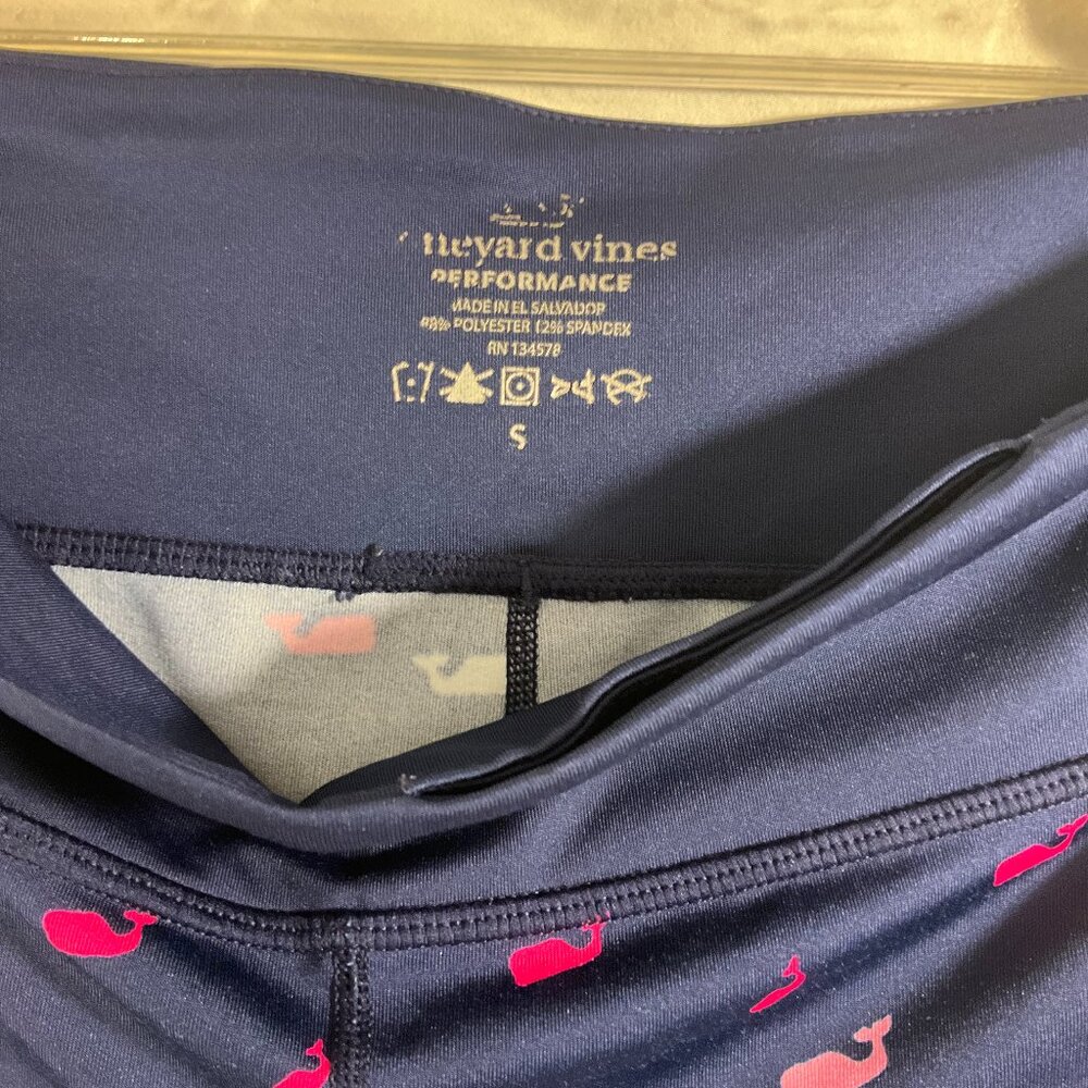 Vineyard Vines Cropped Whale Logo Performance Pants, Sz S